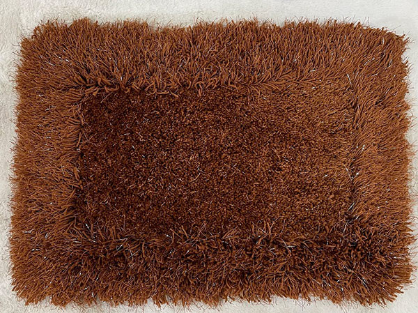 Thảm chùi chân gia đình màu cafe