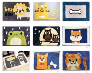 Thảm Chùi Chân Hình Con Thú