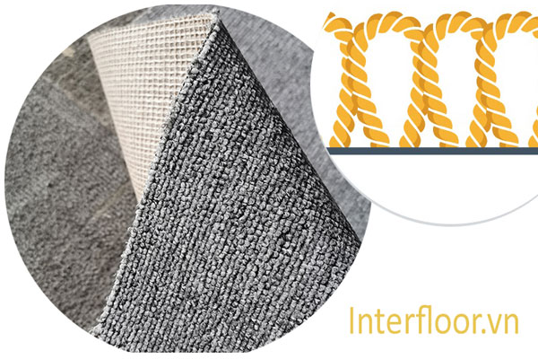 Kiểu dệt thảm một màu sợi vòng lặp