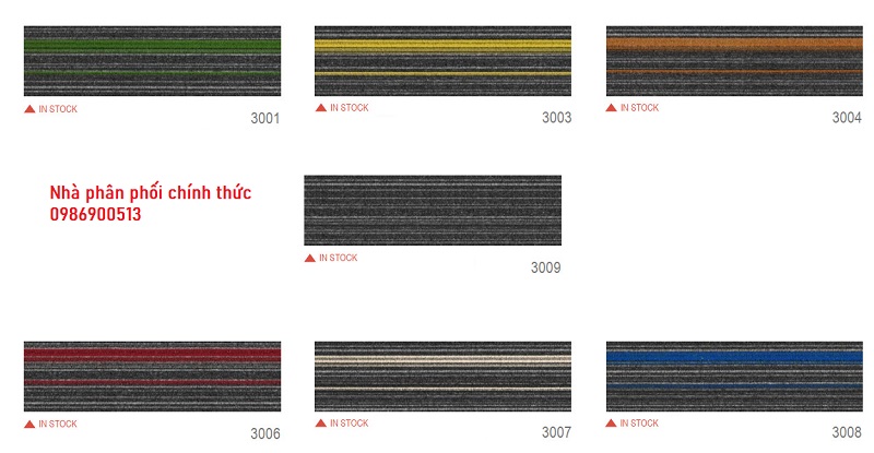 Thảm Tấm HC Mã Màu HC01 - HC02 - HC03 - HC04 - HC07 - HC08 - HC09
