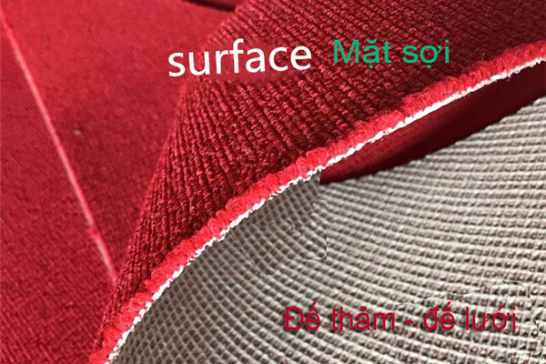 Thảm trải sàn màu đỏ cờ