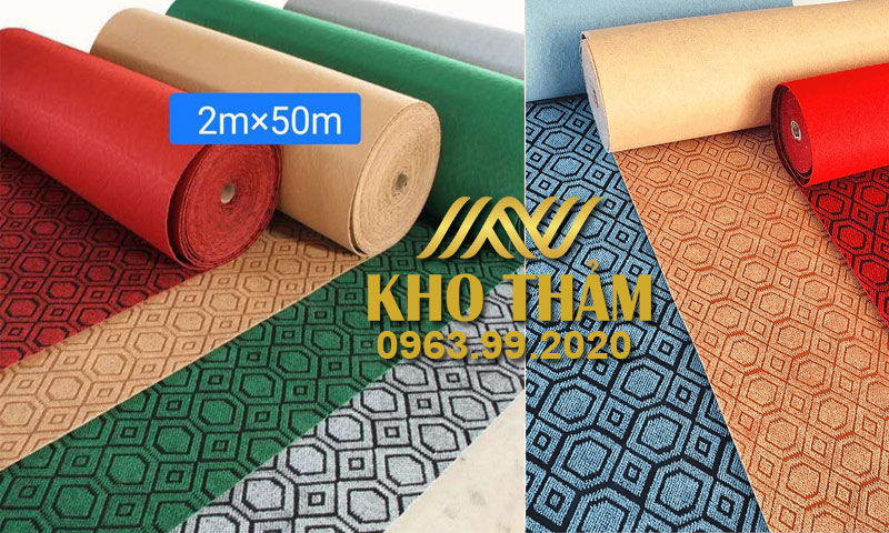 M&agrave;u thảm nỉ hoa văn