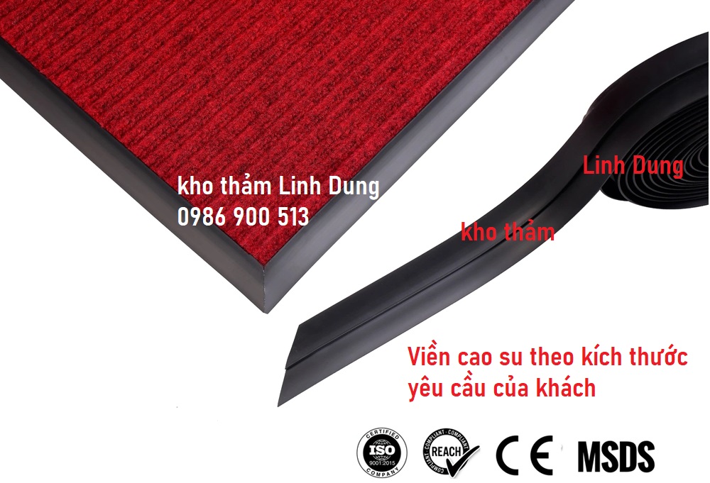 Viền cao su theo kích thước yêu cầu