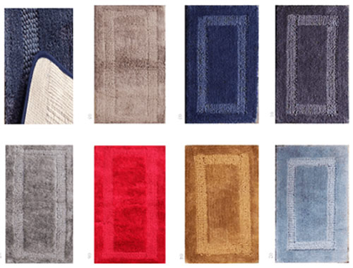 Màu sắc thảm lau chân gia đình và khách sạn