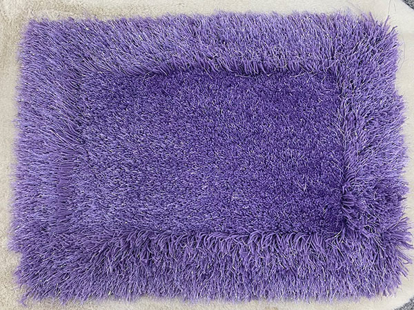 Thảm chùi chân gia đình màu tím