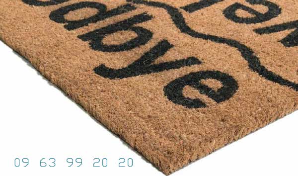 Thảm chùi chân sợi len hoặc sơ dừa