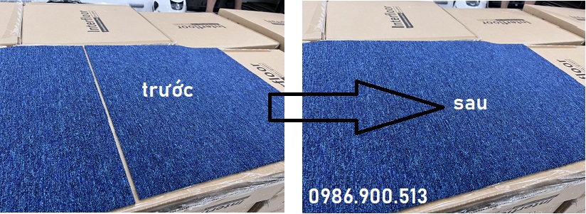 Thảm tấm ghép đế cao su khi ghép lại rất khít, không phát hiện mối ghép
