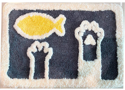 Thảm lau chân gia đình hình con con thú animal