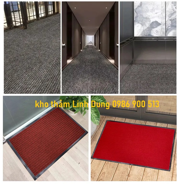 Thảm lau chân sảnh thang máy cửa đi ra vào 
