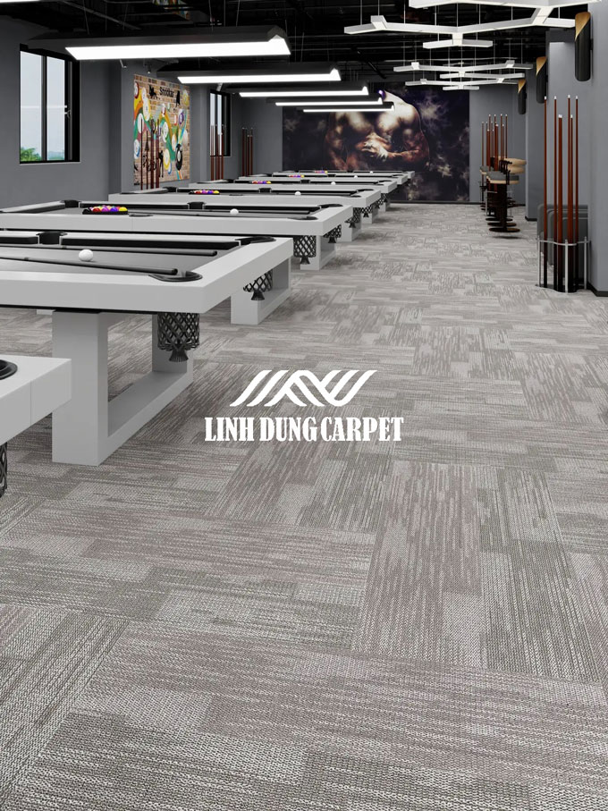 Thảm l&oacute;t s&agrave;n Titan 2 m&agrave;u ghi x&aacute;m 