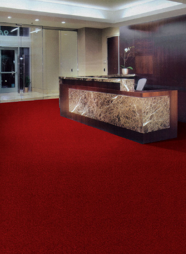 Thảm một màu đỏ trải văn phòng