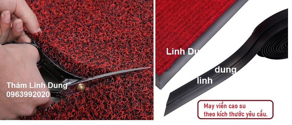 Thảm nhựa rối dày 05 bo viền cao su