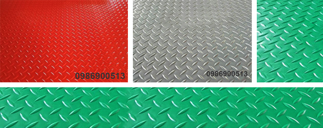 Thảm nhựa múi khế - hình que diêm - hình lá - hình thoi