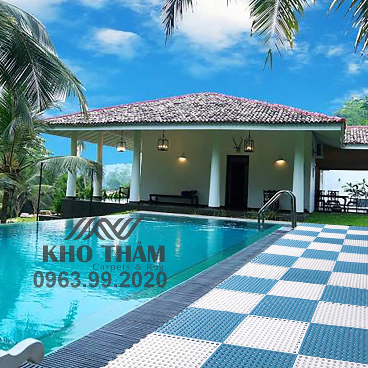 Thảm nhựa thoát nước trải bể bơi
