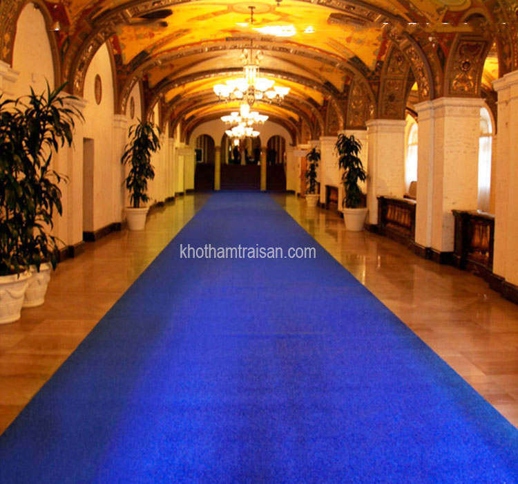 Thảm sự kiện xanh blue