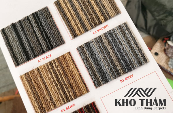 Thảm tấm kẻ trải văn phòng