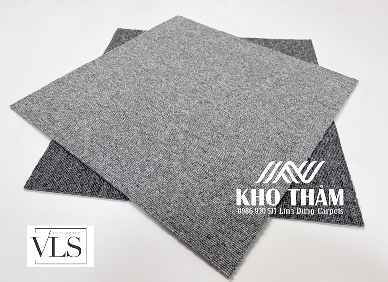 Thảm tấm một màu ghi xám vn na st pixel