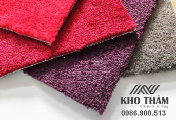 Thảm xù một màu mặt cắt